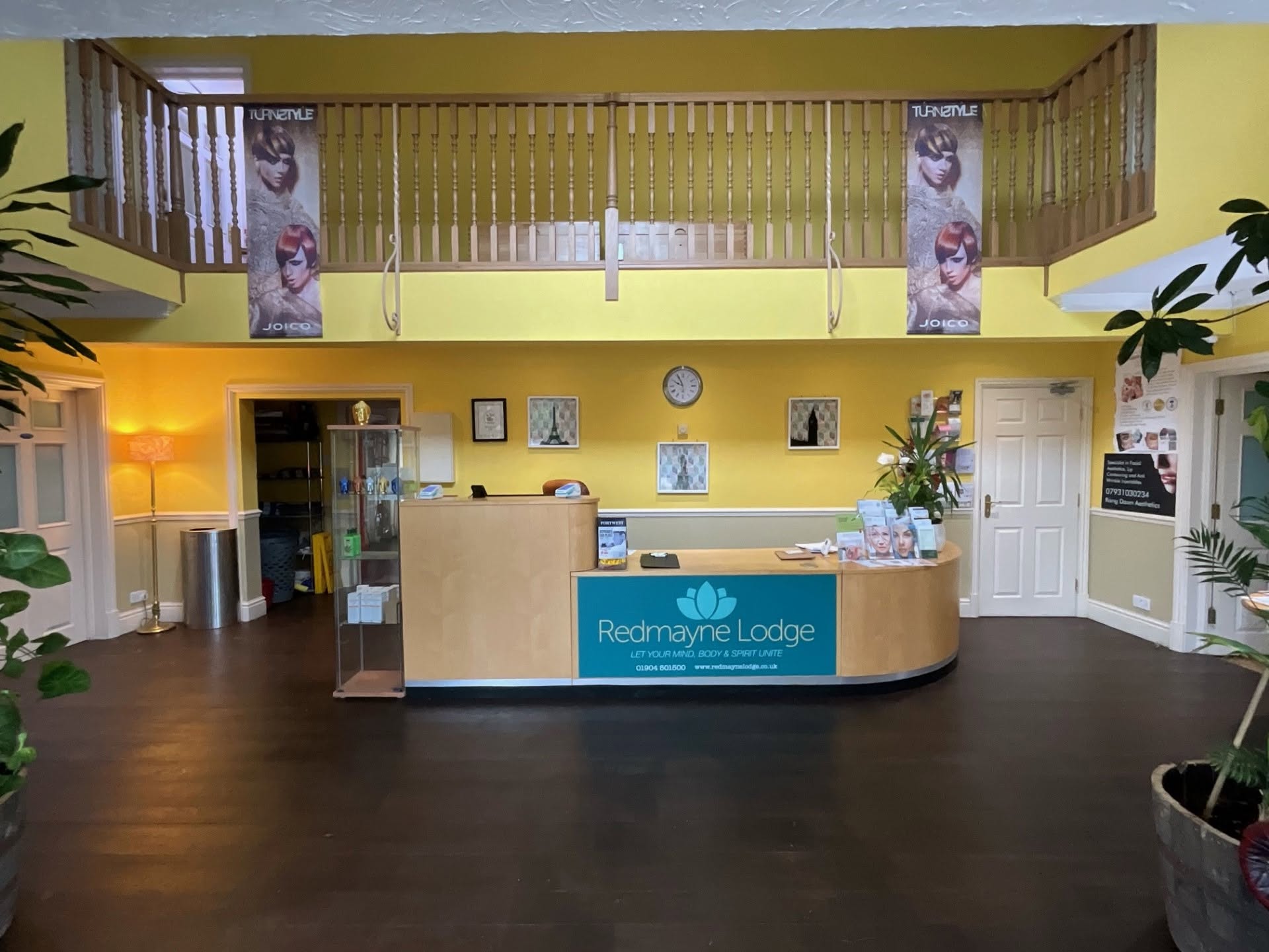 Reception at Redmayne Lodge complementary therapy centre in Strensall, York